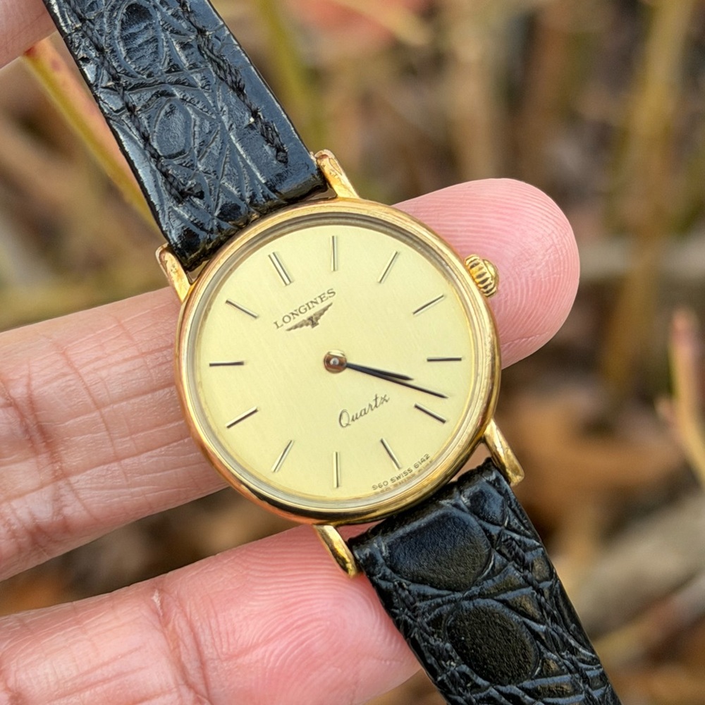 Vintage 1980s Longines Quartz 960 6142 Women’s Watch [Gold-Plated]